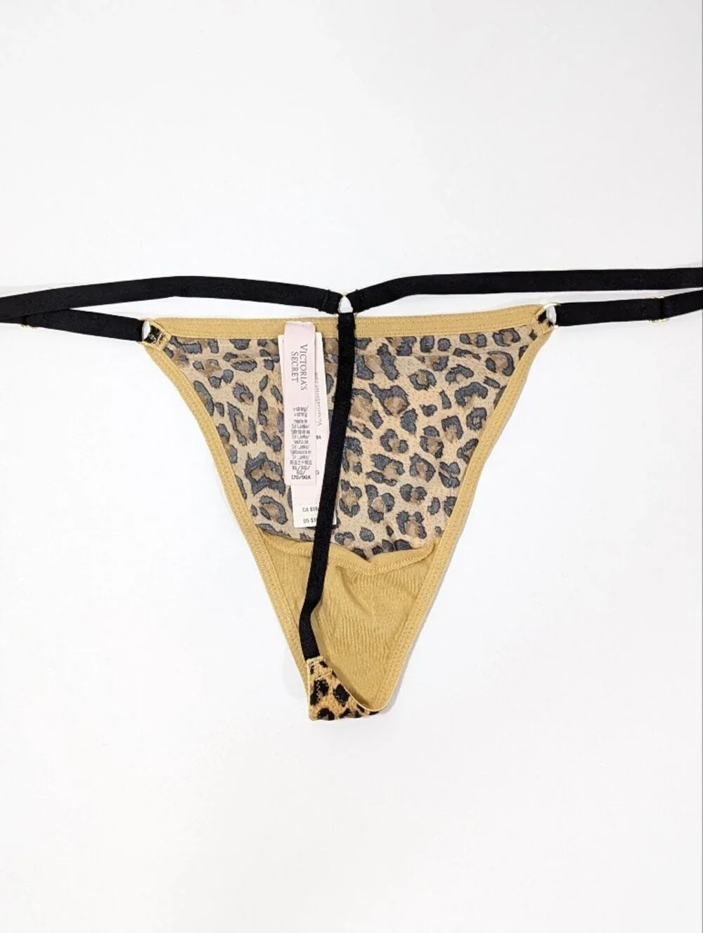 Victoria's Secret Very Sexy V String Thong Large Animal Print Panty VS Smooth